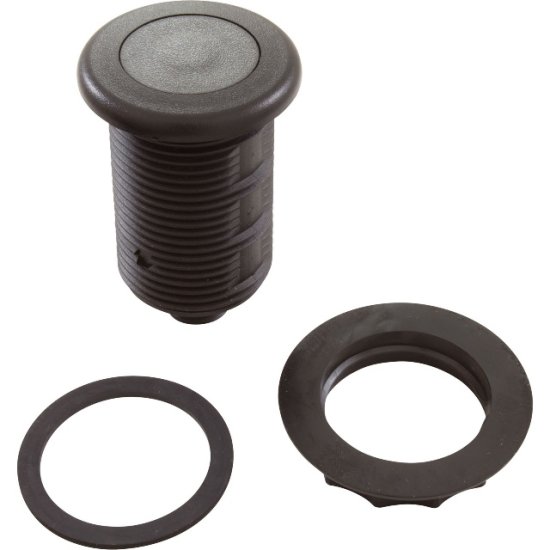 (image for) Air Button, TDI 3428, Low Prof, 1-1/4"hs, 1-5/8"fd, Black