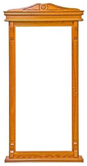 (image for) Wall 10 Cue Rack Oak Finish