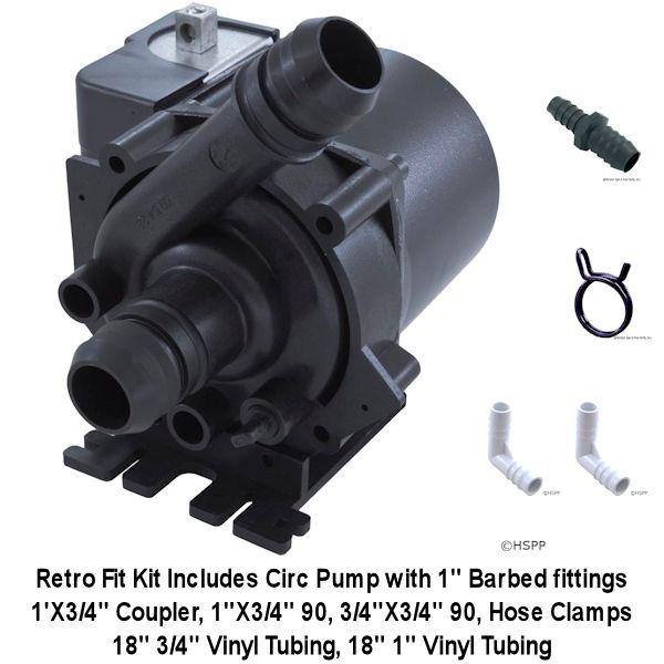 Jacuzzi Circulation Pump Retro Fit Kit 115V 168.00 Forty Winks