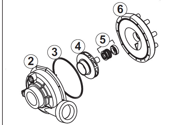 (image for) Jacuzzi J-300 Series 48 Frame Pump Parts
