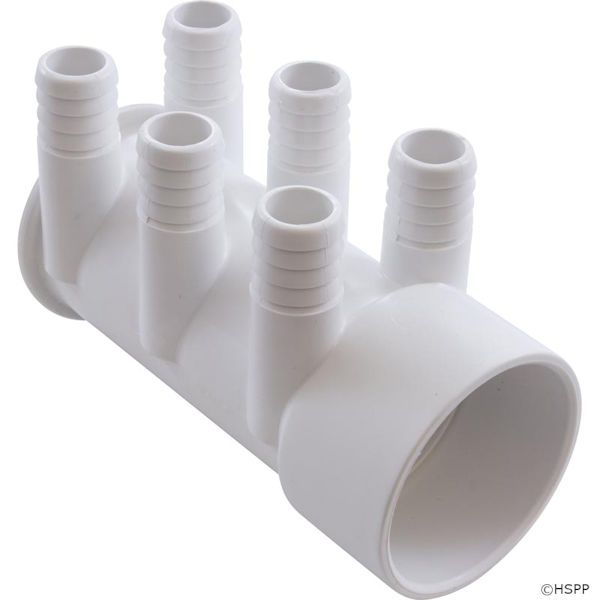 Water Manifold with 6 3/4" Barbed Fittings Dead End