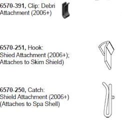 (image for) Jacuzzi J-300 Skimmer Clips